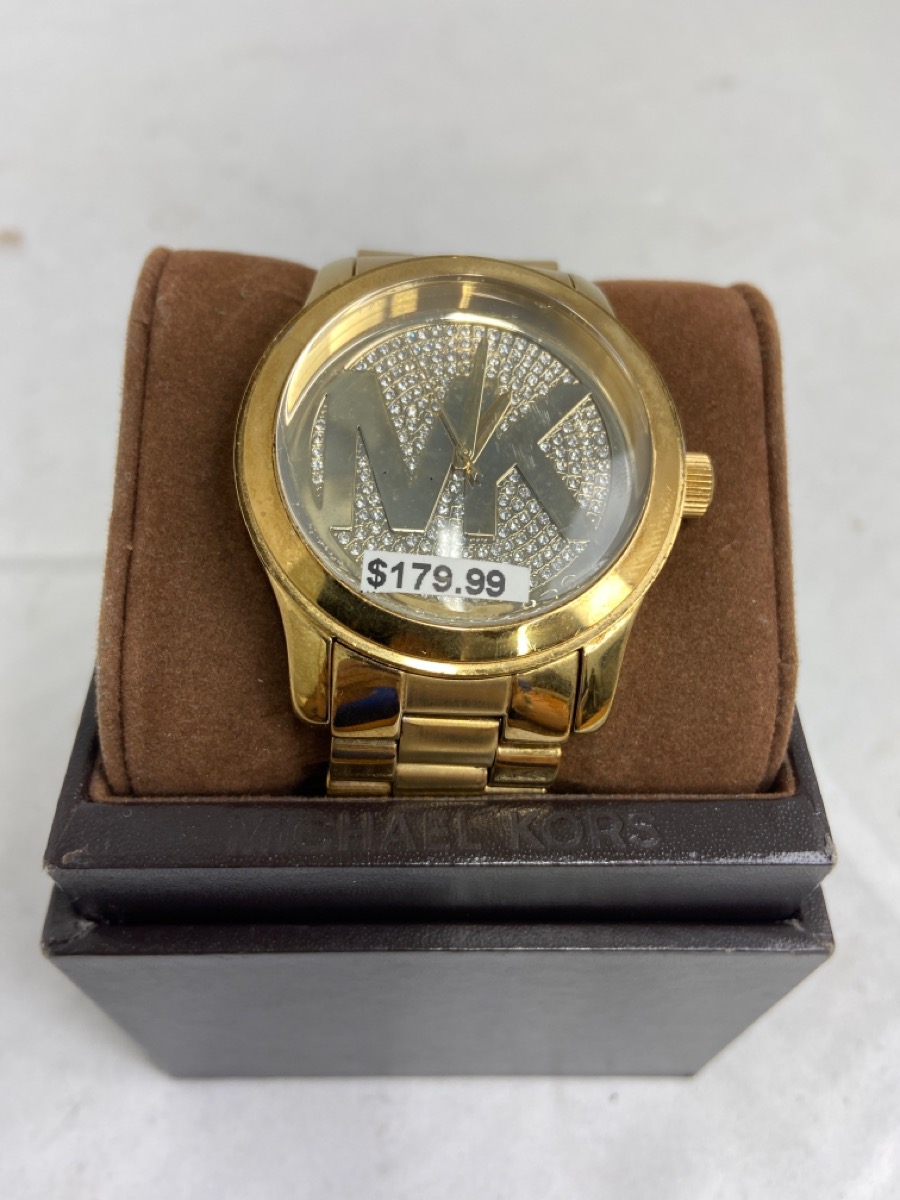 MICHAEL KORS Gent's Wristwatch MK-5706 14K Yellow Gold  Very Good | Buya