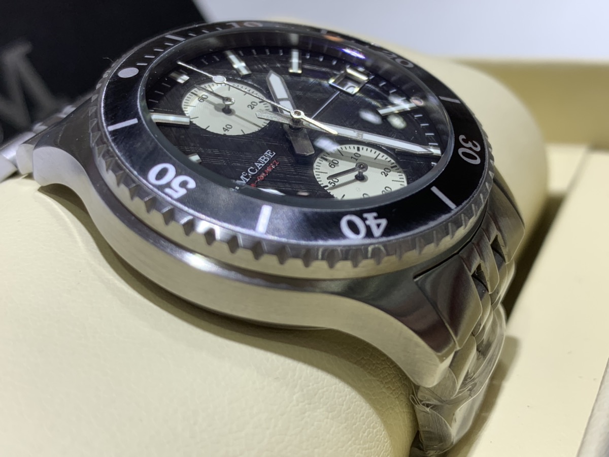 JA McCabe Baja watch 103811 Gravel Black Brand New Carson Jewelry