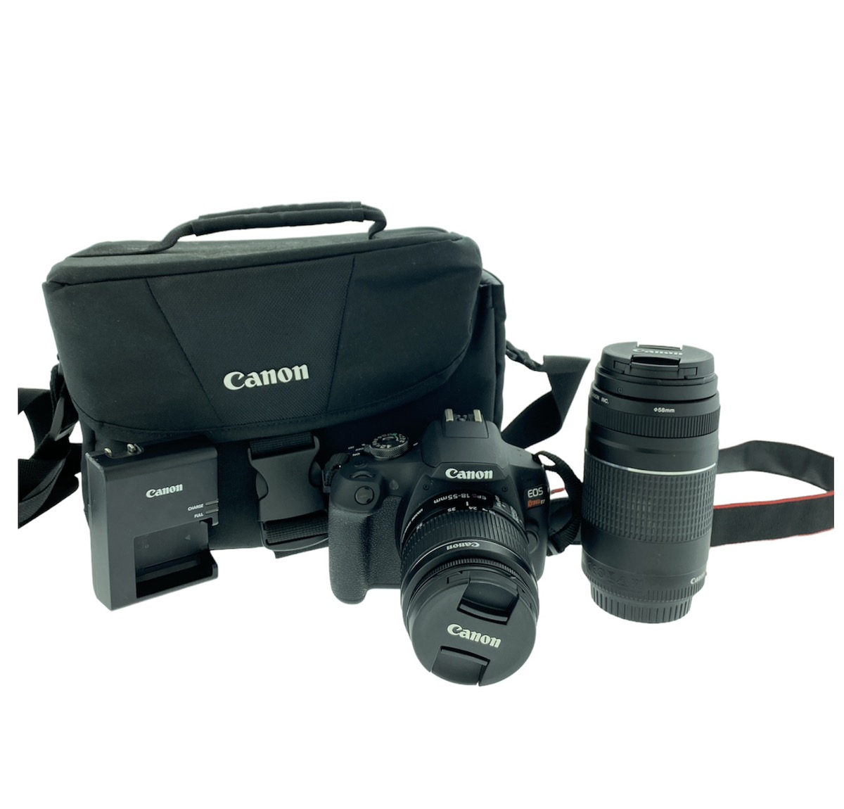 Canon - EOS Rebel T7 DSLR Video with EF-S 18-55mm and EF 75-300mm ...