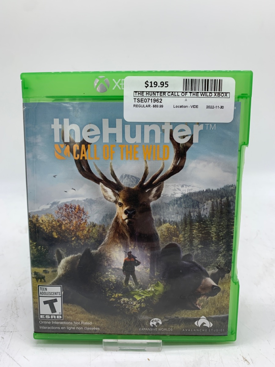 the hunter call of the wild case xbox one