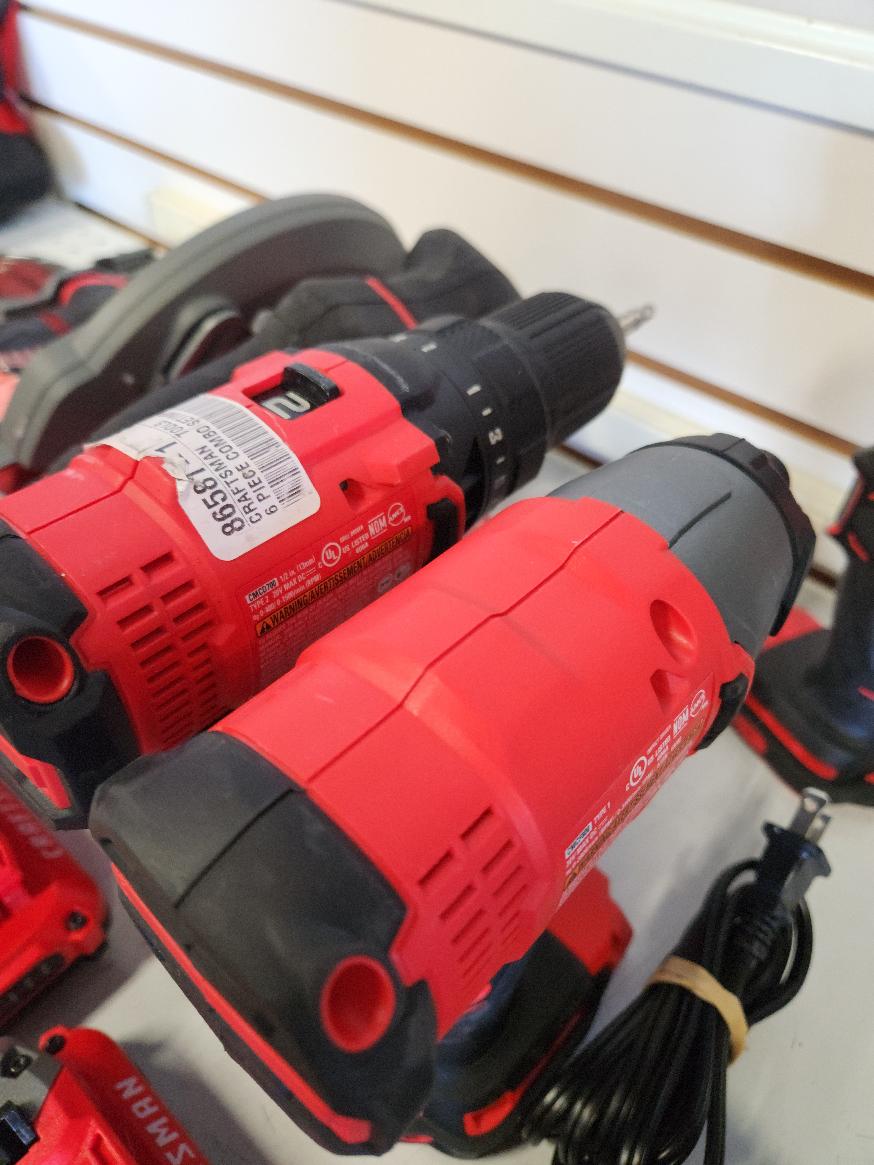 CRAFTSMAN 6PIECE TOOL SETDRILLIMPACTSAWZALLCIRCLE SAWOSCULATORLIGHTBATT Like New Pawn