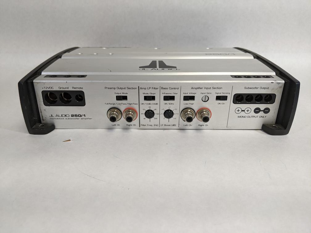 JL Audio 250/1 Class D Monoblock Subwoofer Amplifier 250 Watt Very Good
