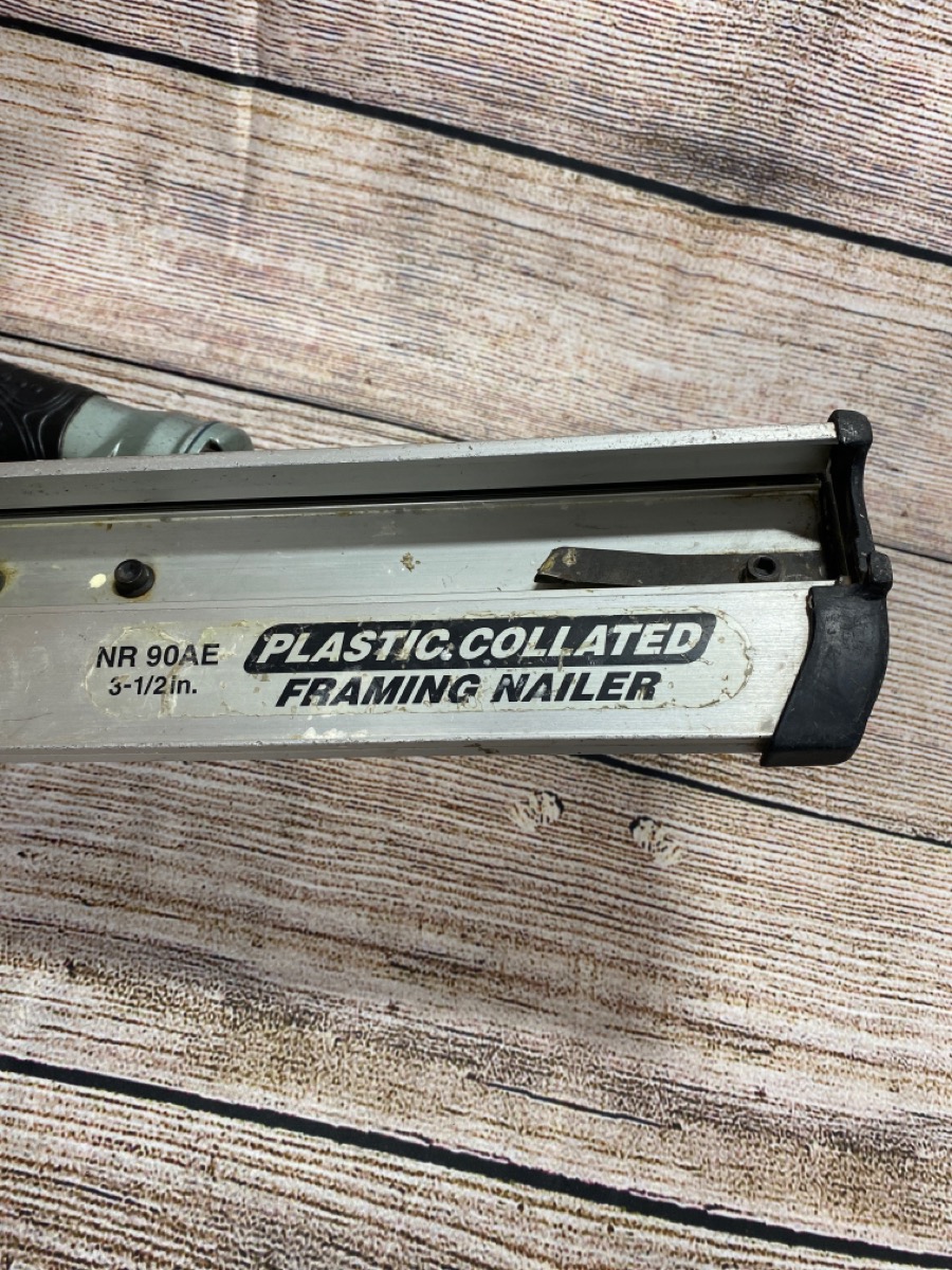 HITACHI NR90AE 31/2" PLASTIC COLLATED FRAMING NAILER Acceptable Buya