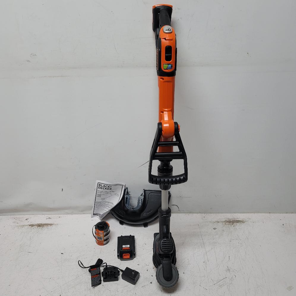 BLACK & DECKER LSTE522 20V STRING TRIMMER EDGER KIT (ml kp) Very Good
