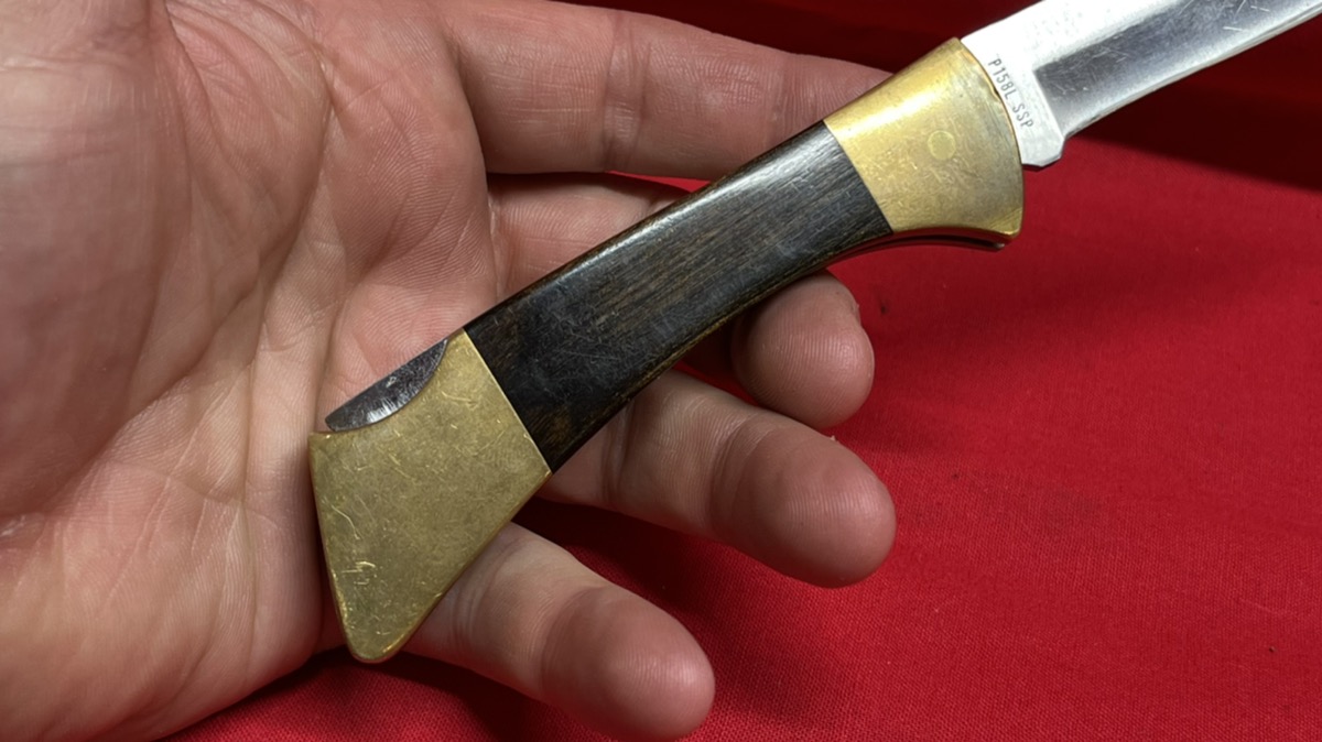 Vintage Case XX Knife Mako Shark P158L SSP w/ Leather Sheath Good