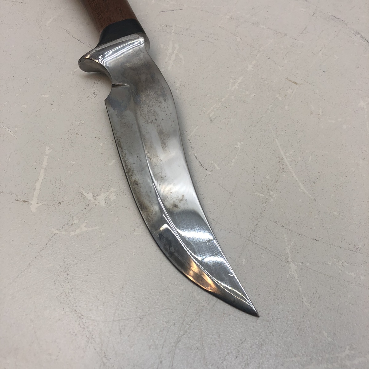 Sterile Morseth? Fixed Blade Knife And Leather Sheath Very Good Buya