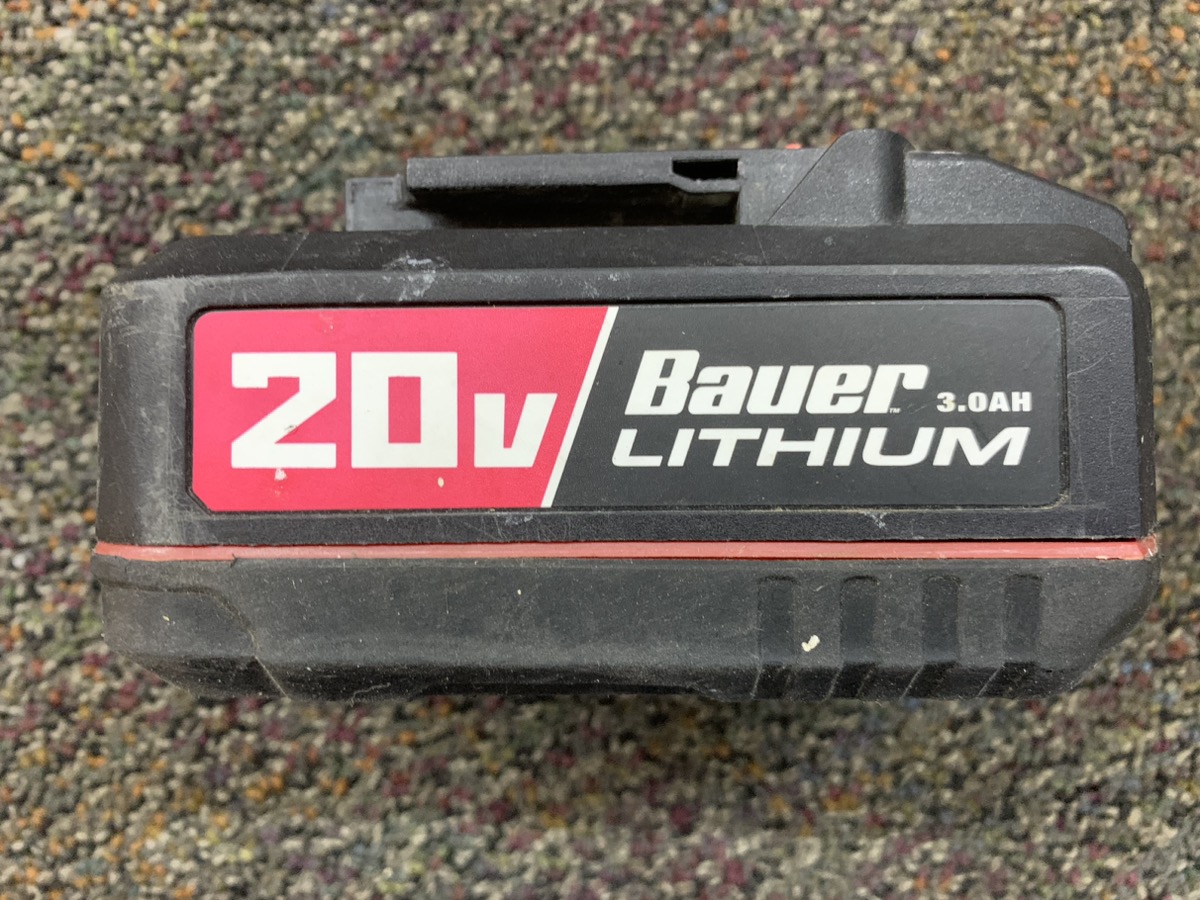 Bauer Tools 1702CB 20v 3AH Lithium Ion Battery Pack Good Buya