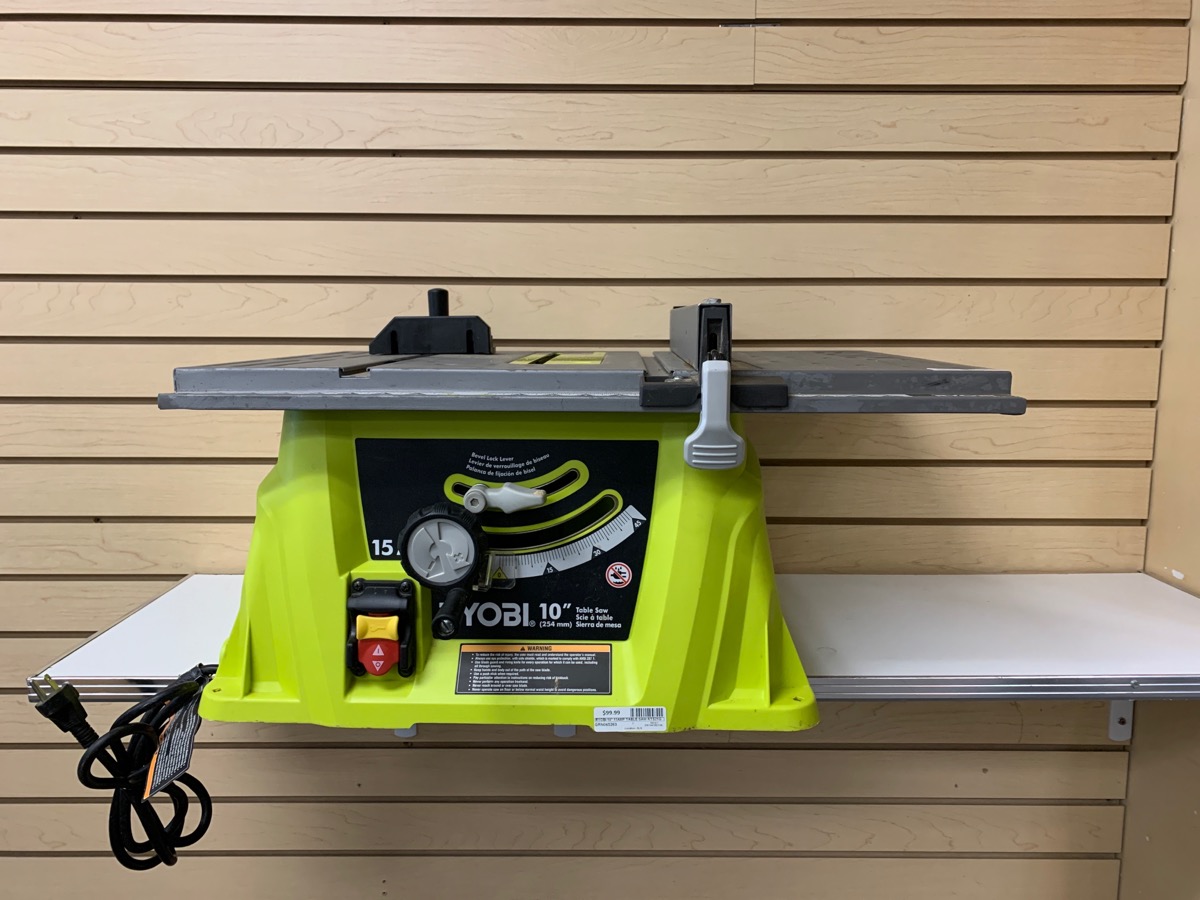 RYOBI 10" 15AMP TABLE SAW RTS21G Very Good Greenbacks