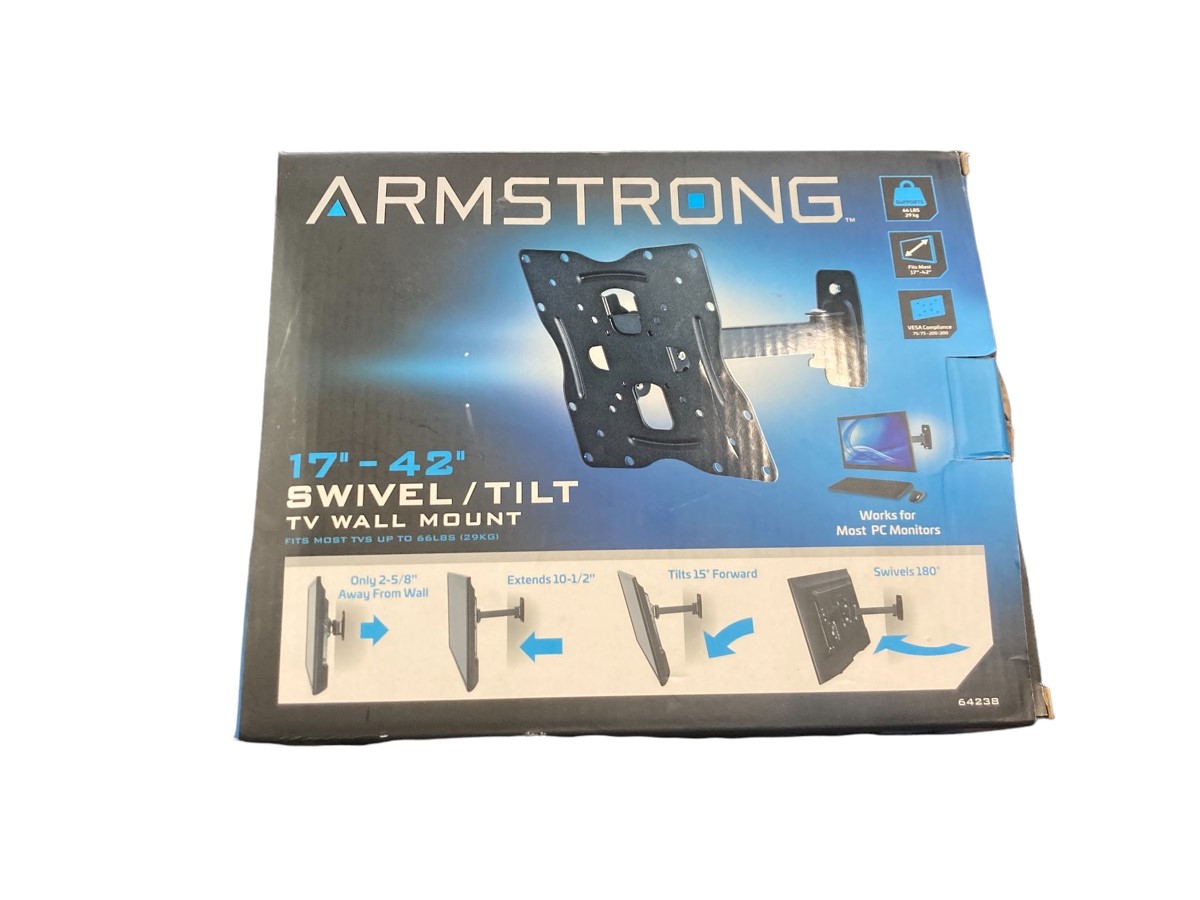 ARMSTRONG INDUSTRIAL HAND TOOLS 64238 TV WALL MOUNT Acceptable Mr