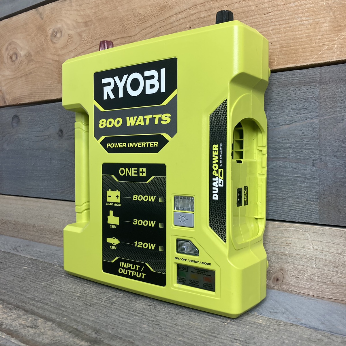 Ryobi ONE+ 18V 800Watt Max 12V Automotive Power Inverter with Dual USB