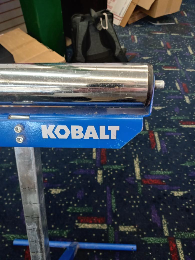 Kobalt Steel Roller Adjustable Rolling Table Saw Stand Tool Storage