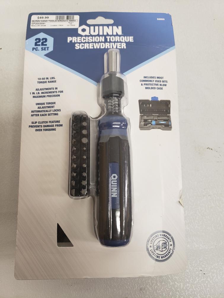 QUINN HAND TOOLS 58950 Brand New HFO