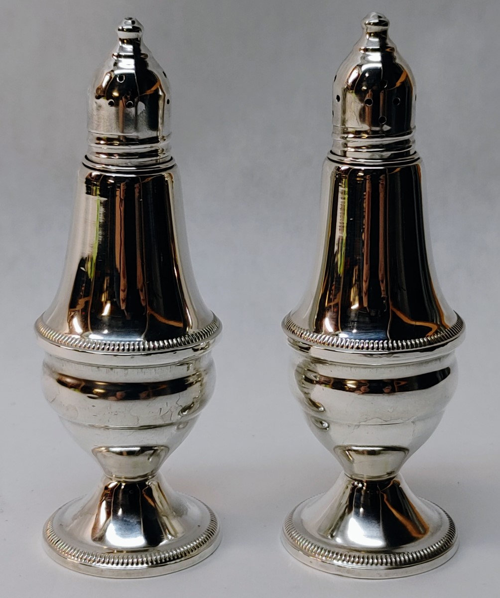 Vintage Duchin Creations Sterling Silver Salt & Pepper Shakers Weighted