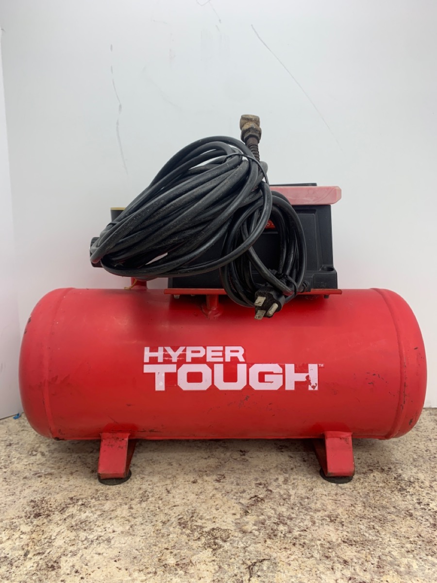 HYPER TOUGH 3 GALLON AIR COMPRESSOR Very Good Buya