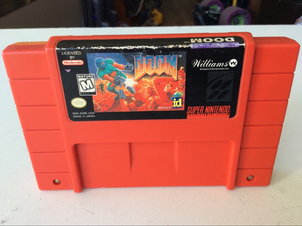 SUPER NINTENDO DOOM- RED CARTRIDGE Good | Buya