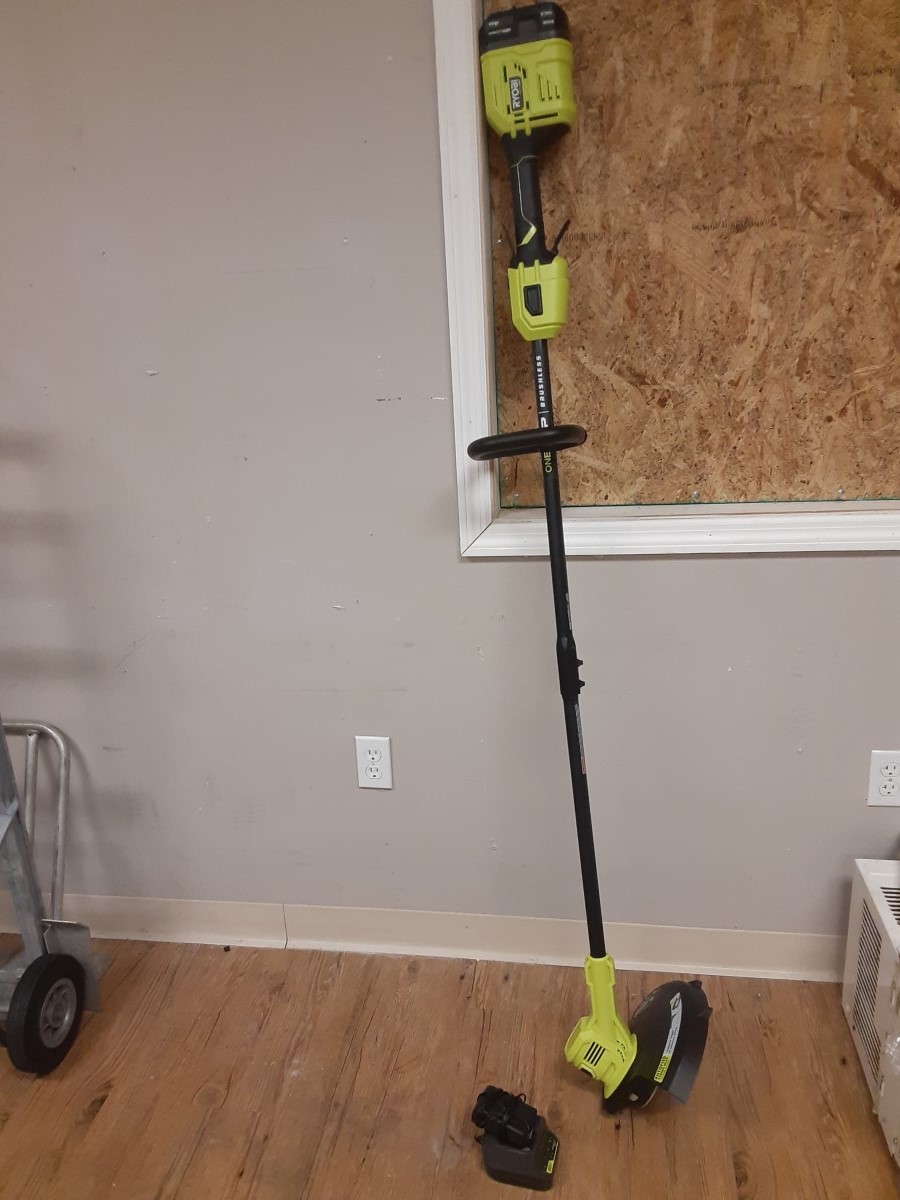 Ryobi P20102vnm Heavy Duty 18 Volt Cordless String Trimmer,BATTERY