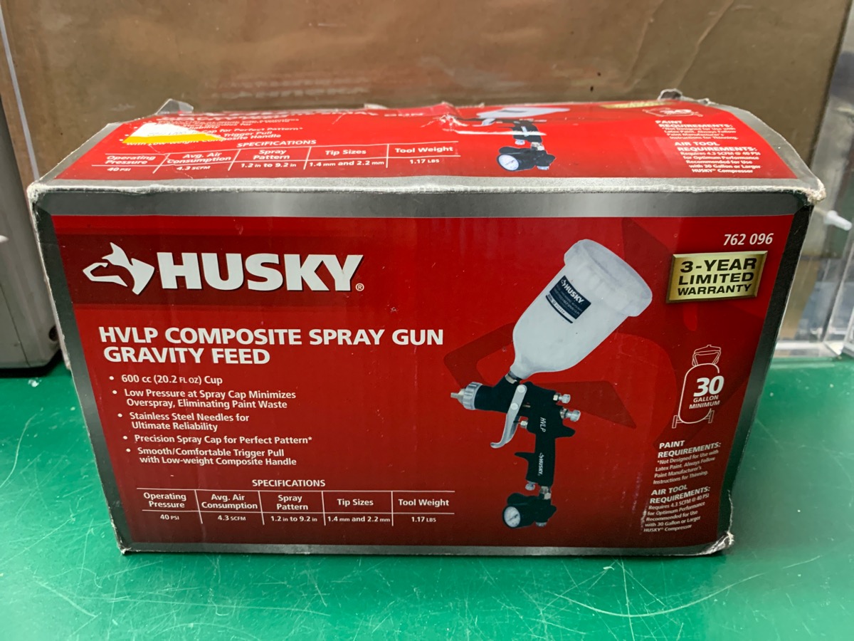 Husky Gravity Feed Composite HVLP Spray Gun H4850GHVSG Brand New Buya