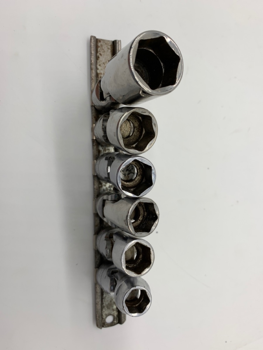 Snap On 206FSUMA 6Piece 3/8" 6pt Metral Flanke Drive Wobble Sockets