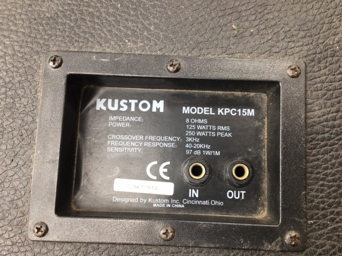 KUSTOM AMPLIFICATIONSPEAKER SYSTEM (KPC15M) Good Buya