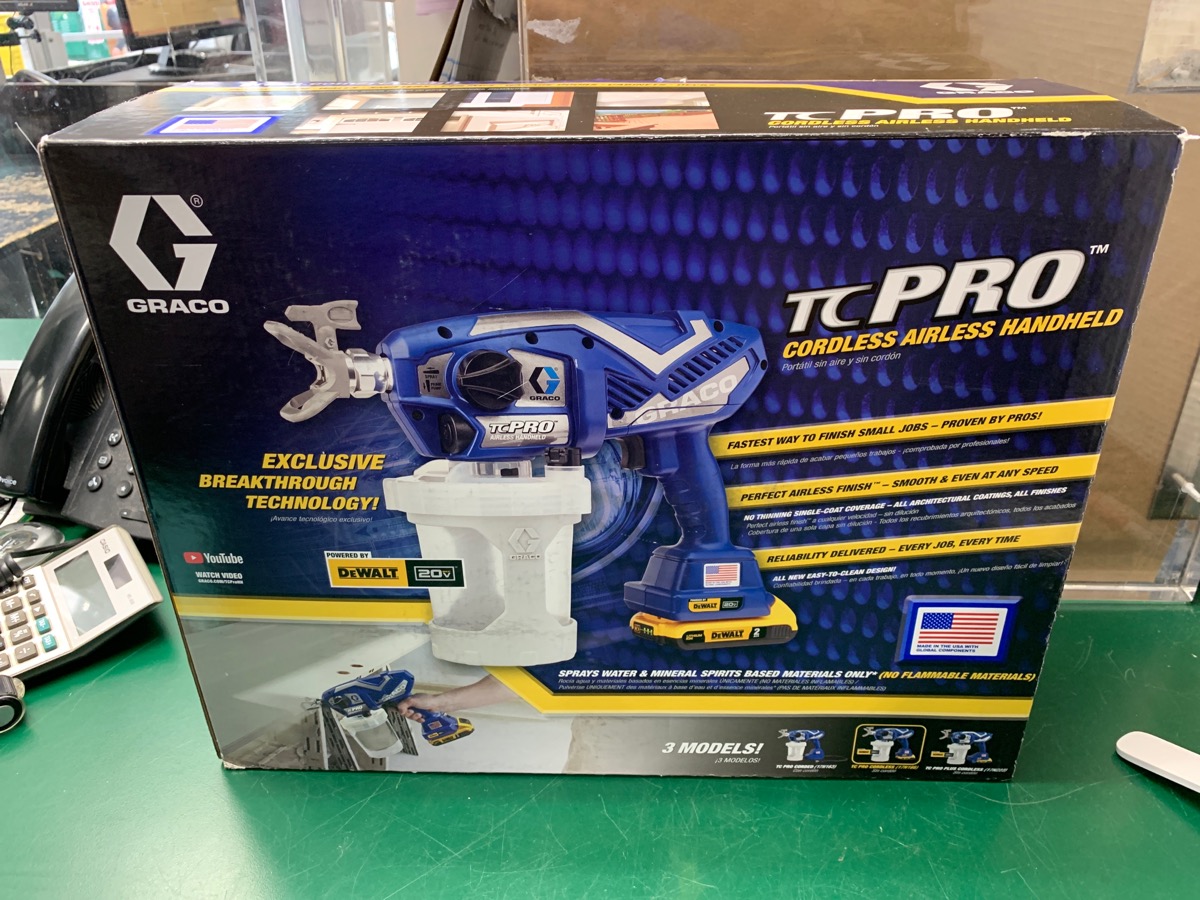 GRACO TC Pro Cordless Handheld Airless 20V Paint Sprayer 17N166 Brand