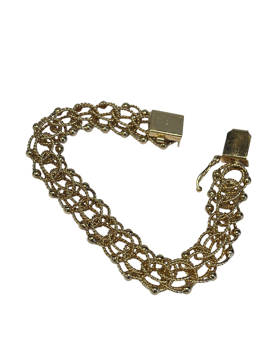 Gold Charm Bracelet 14K Yellow Gold 16.28dwt Preowned Mr. Pawn AZNV