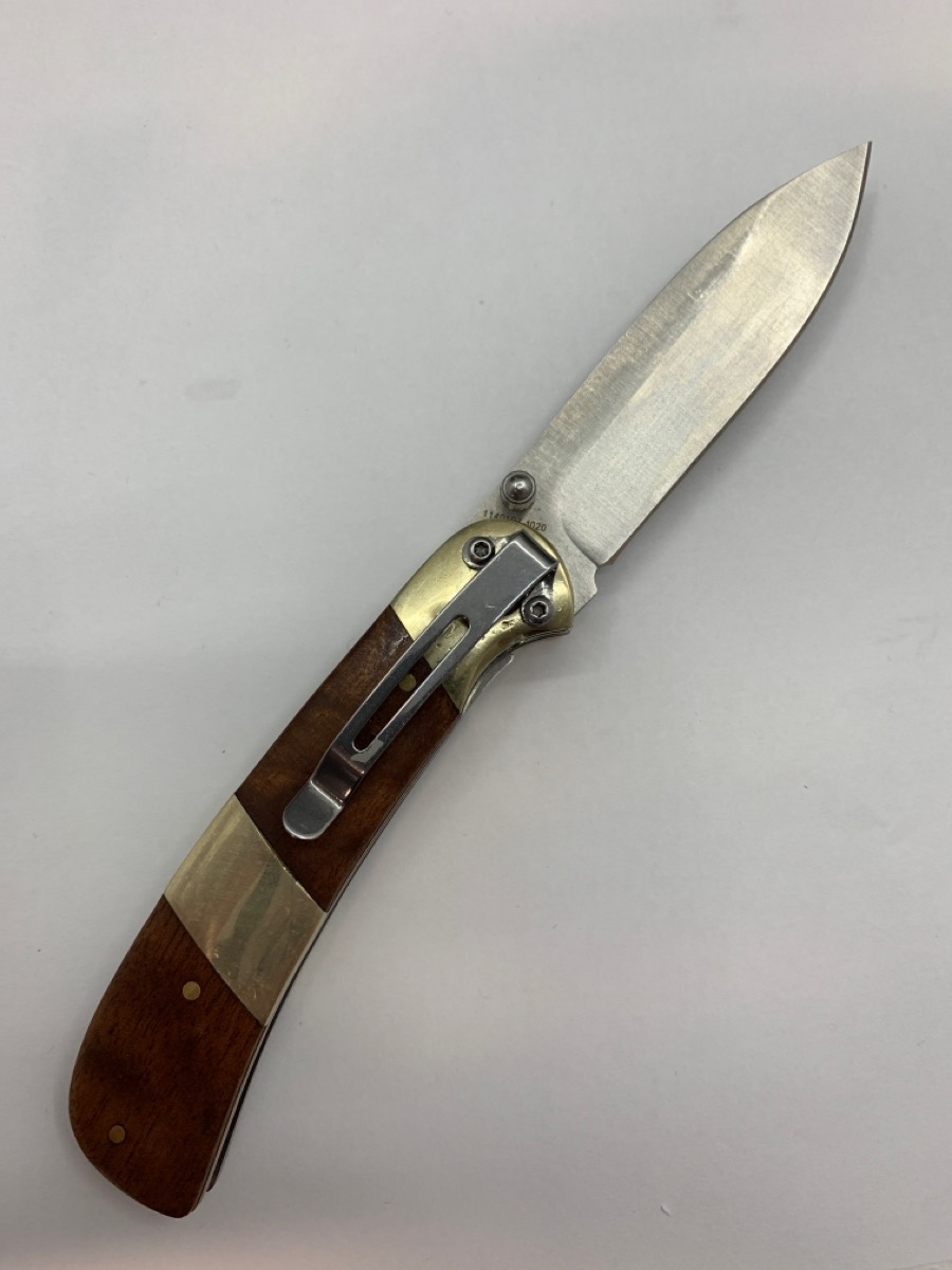 Schrade Old Timer Folding KnifeIronwood Handles with Nickel Silver