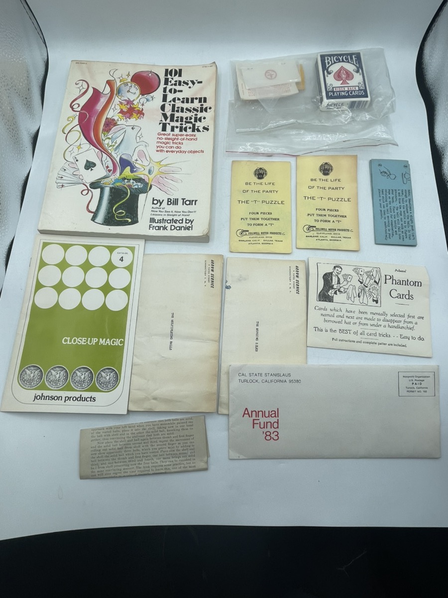 Assorted Vintage Magic Tricks Good Buya