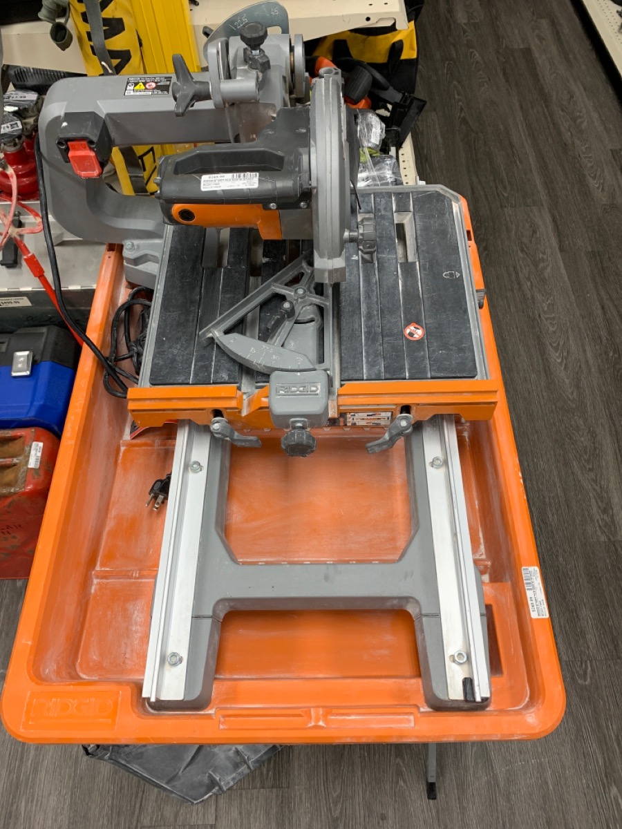 RIDGID R4041CN 12 AMP 8" WET TILE SAW CUTTER CORDED WITH STAND Good Buya