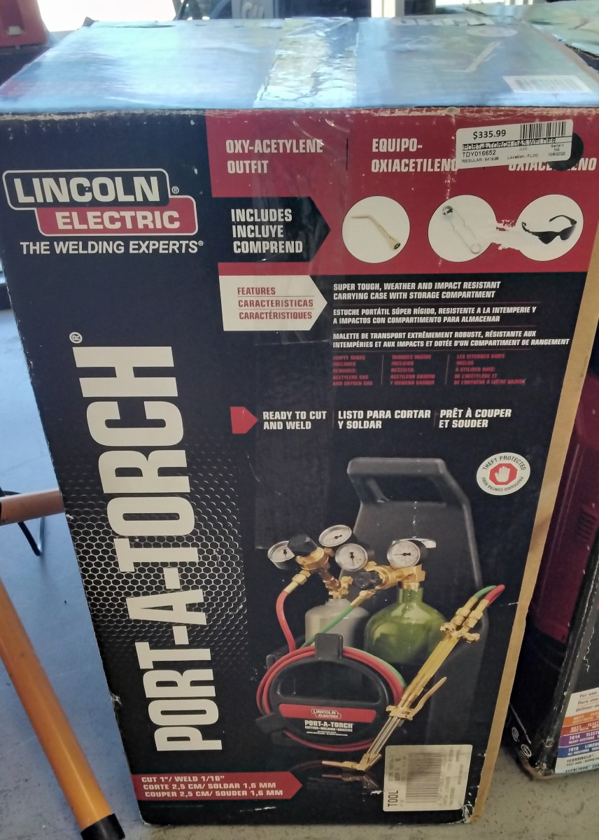 PORTATORCH KIT W/ OXYGEN&ACETYLENE TANKS & 3/16 IN. X 12 FT. HOSE