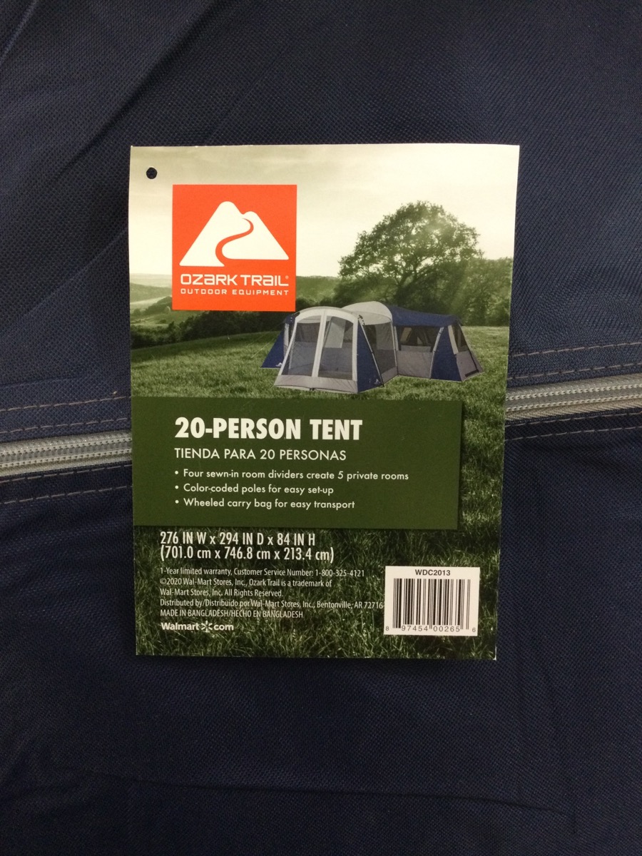 OZARK TRAIL HAZEL CREEK 20 PERSON STAR TENT Brand New Buya