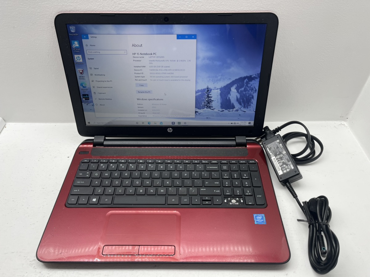 Hp 15 1272wm Intel Pentium R N3540 216ghz 4gb Ram 500gb Hdd 156 Laptop Win10 Very Good 1767