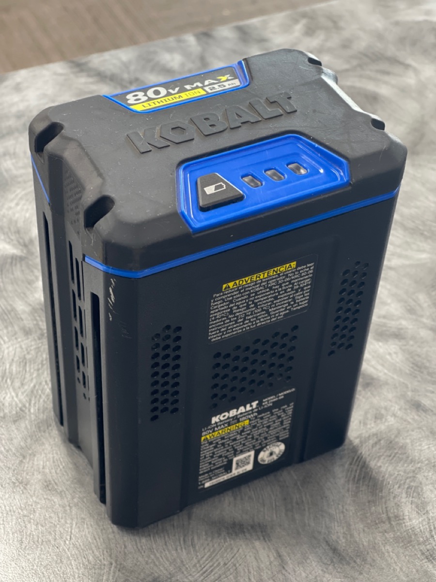 KOBALT 80V BATTERY POWERED LAWNMOWER Good Buya