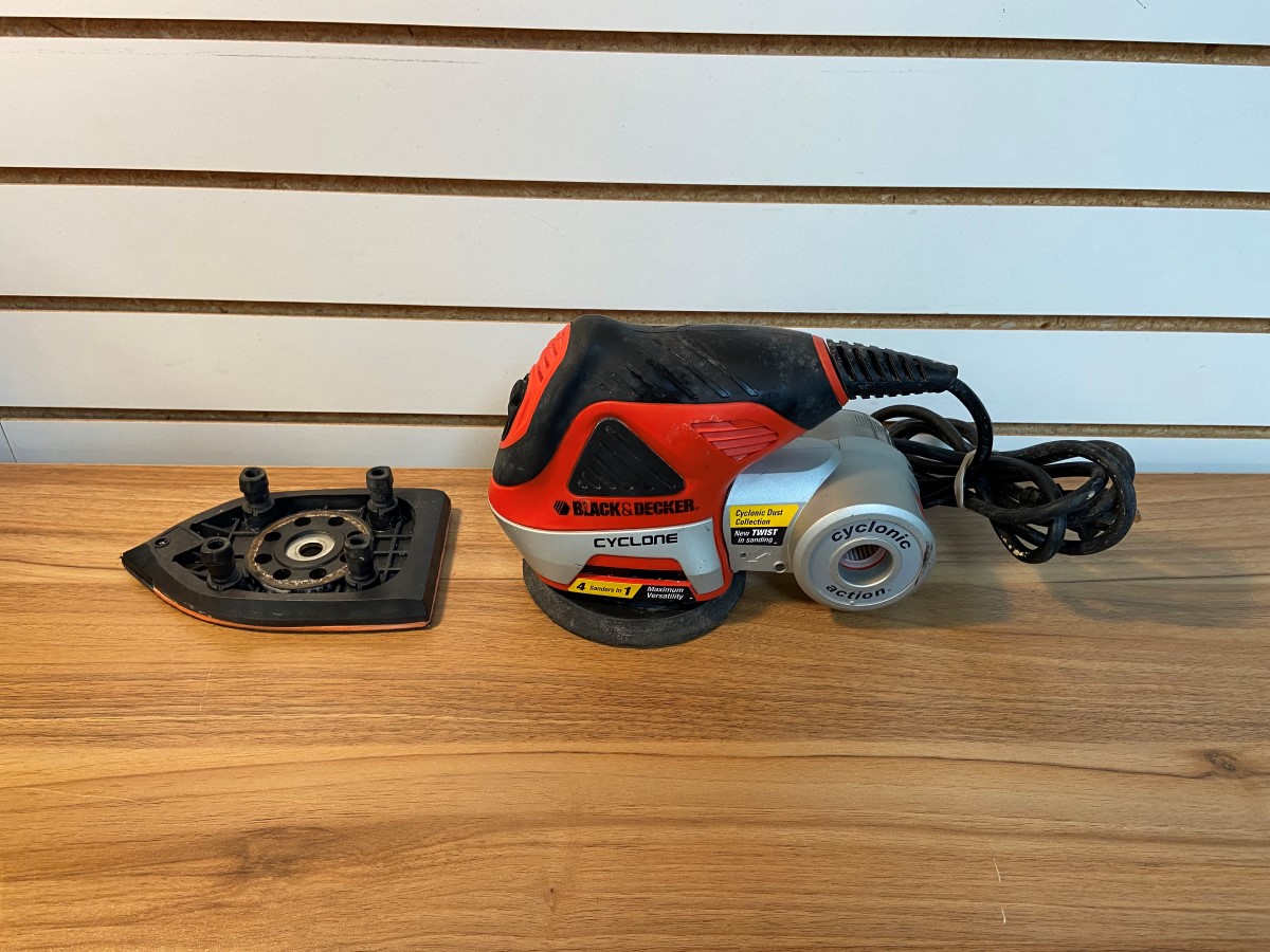 Black & Decker MS1000 Cyclone 1.4 Amp Orbital 4in1 Multi Sander Very