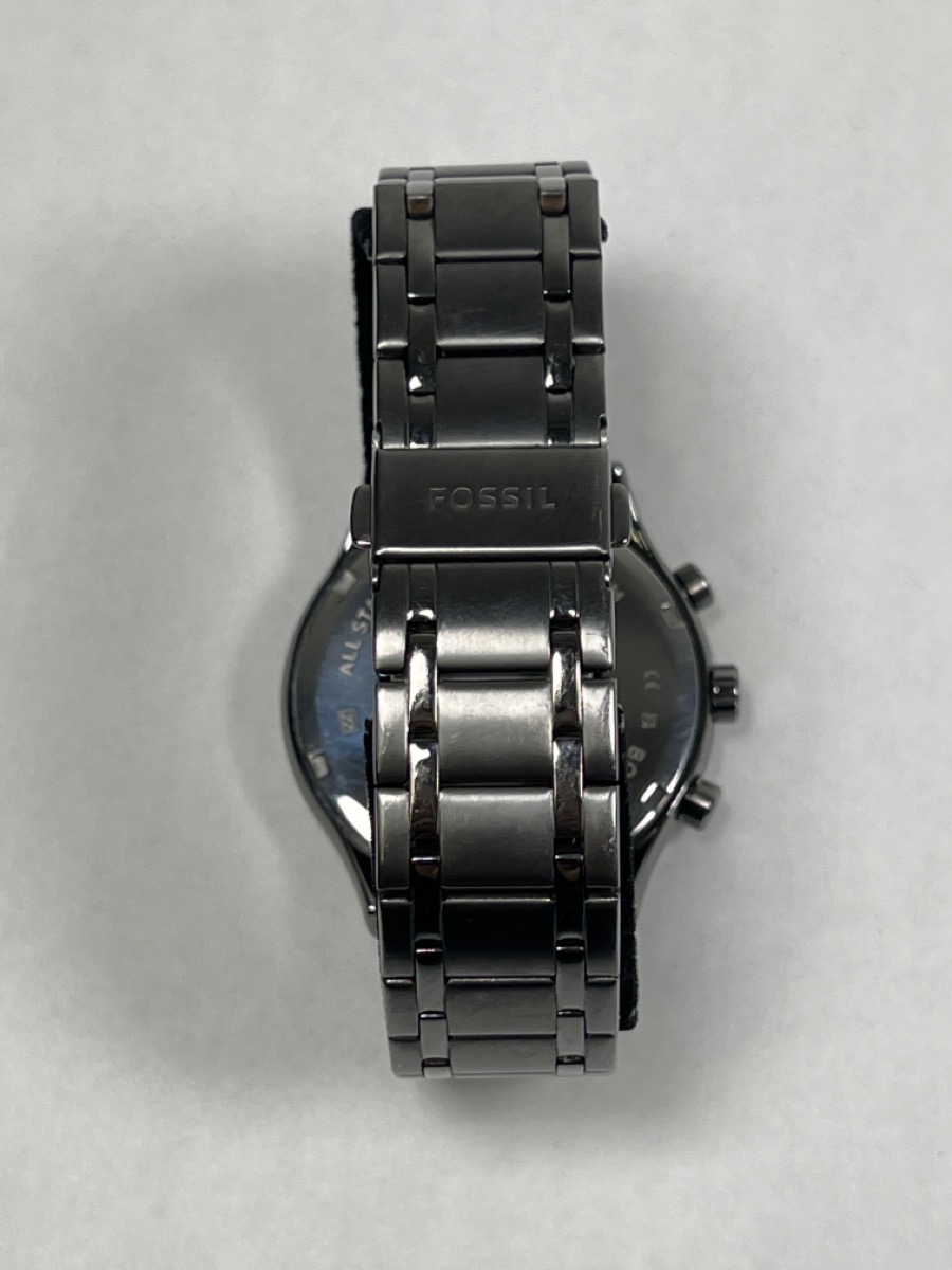 Fossil Fenmore Midsize Multifunction Smoke Stainless Steel Watch BQ2401 ...