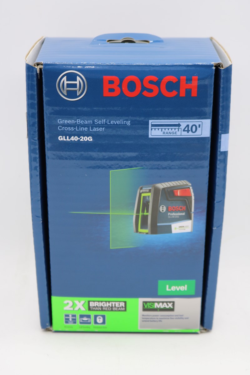 BOSCH GLL4020G GREENBEAM SELFLEVELING CROSSLINE LASER *SEALED