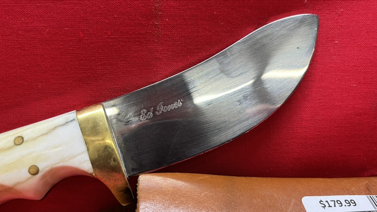Ed Jones Fixed Blade Hunting Knife Custom Oklahoma CIty Knife Maker w