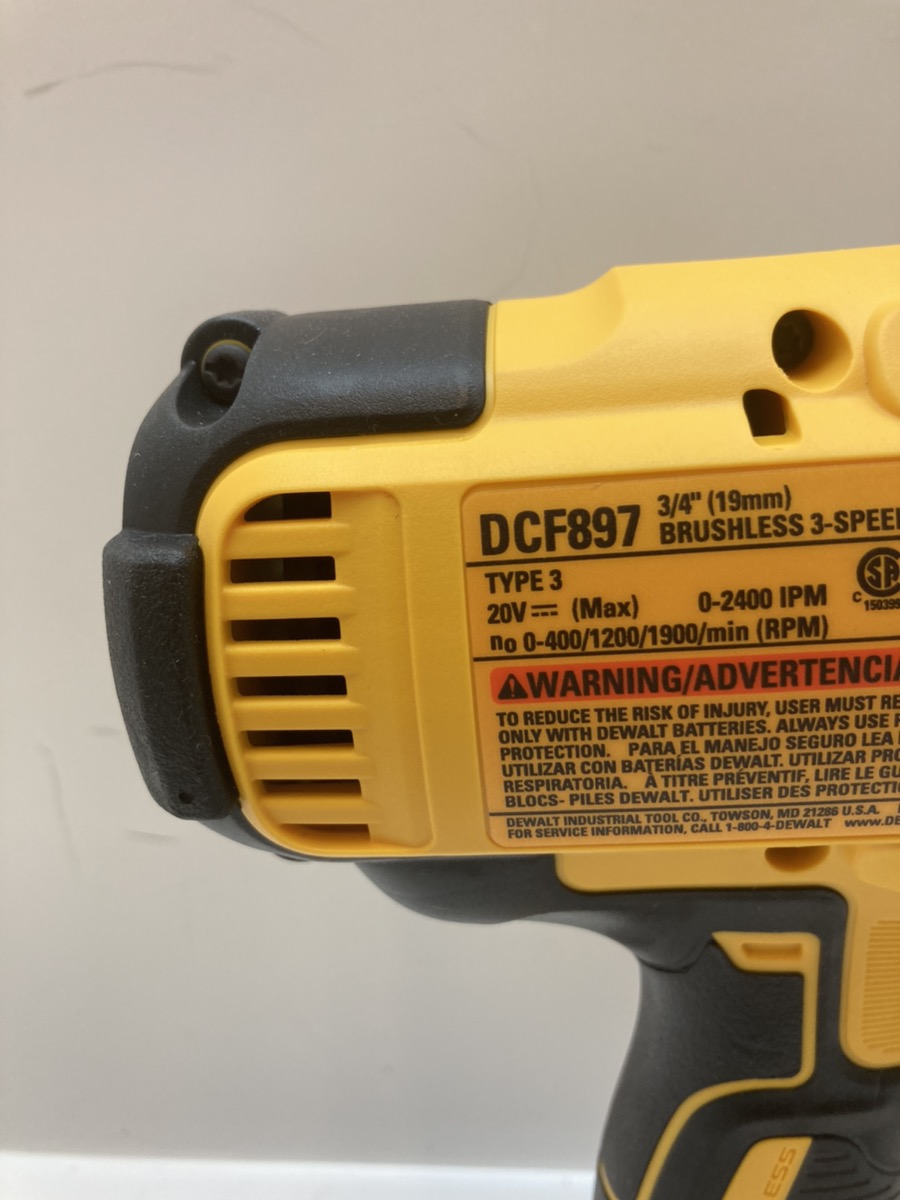 Dewalt DCF897P2 20V Brushless High Torque 3/4" Impact Wrench Kit w/ (2