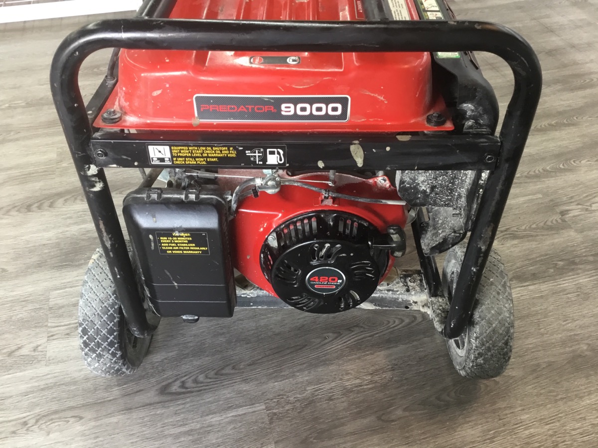 HARBOR FREIGHT TOOLS PREDATOR 9000 GENERATOR Good Buya