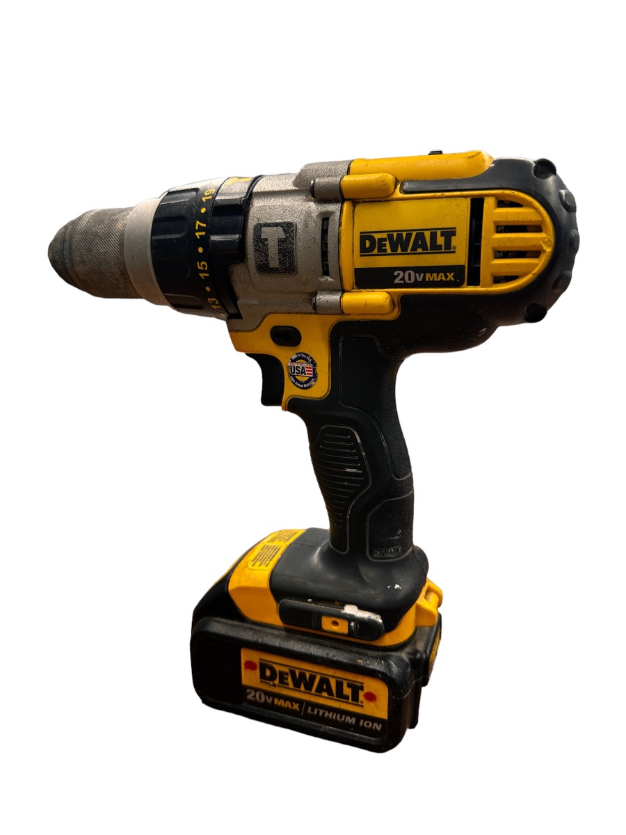 DEWALT DCD985 1/2" 20V HAMMER DRILL W/ 1 BATTERY, NO CHARGER Good Buya