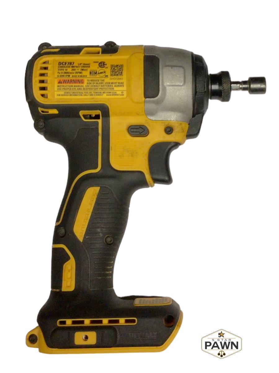 DEWALT DCF787 1/4" 20V CORDLESS BRUSHLESS IMPACT DRIVER TOOL ONLY