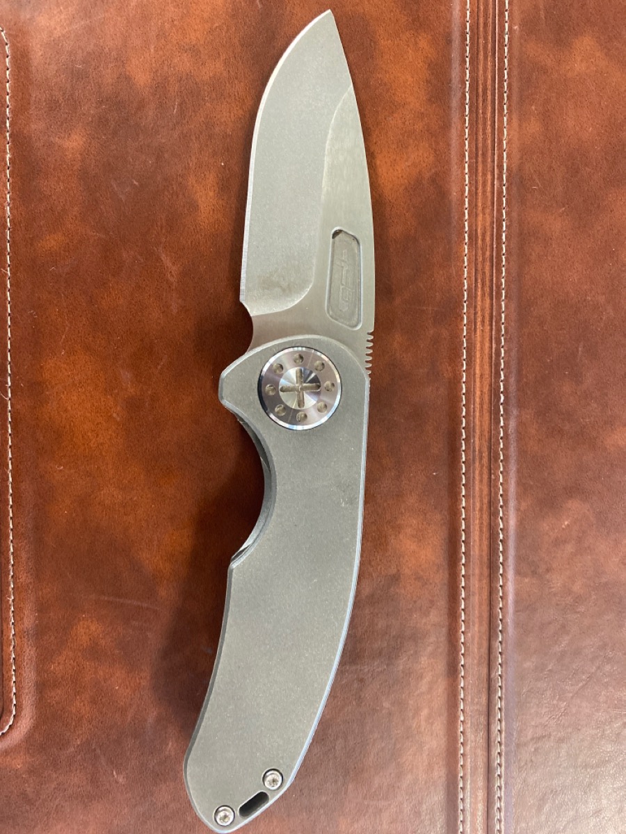 Curtiss Knives F3 Medium Slicer 3" CTSXHP Titanium Pocket Knife Very