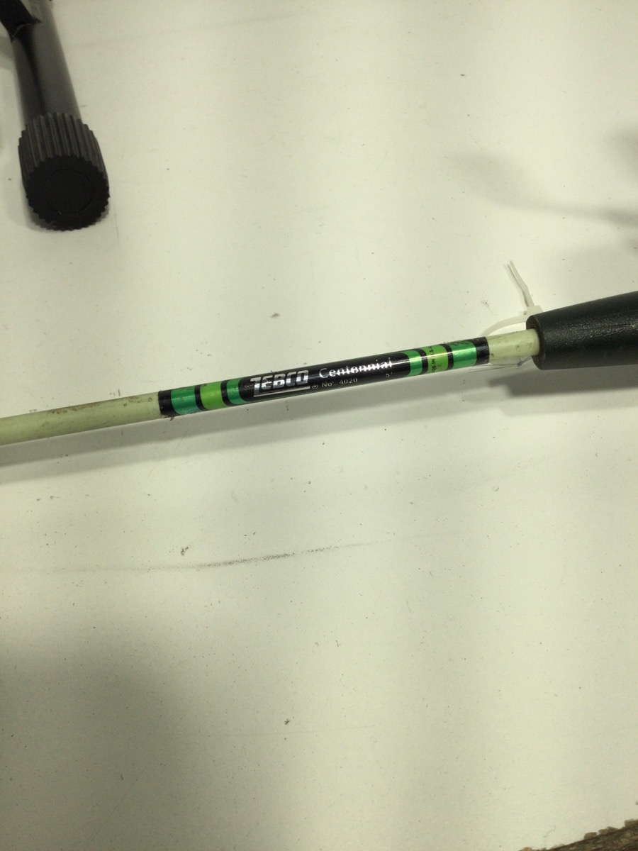 ZEBCO CENTENNIAL ROD & COUNTRY MILE 6 REEL For parts or not working