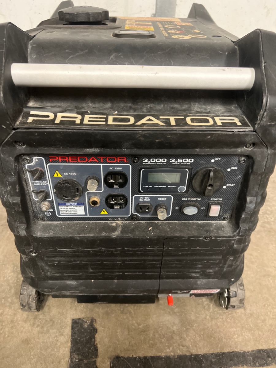 HARBOR FREIGHT TOOLS PREDATOR 3500 INVERTER Very Good Pawn 1