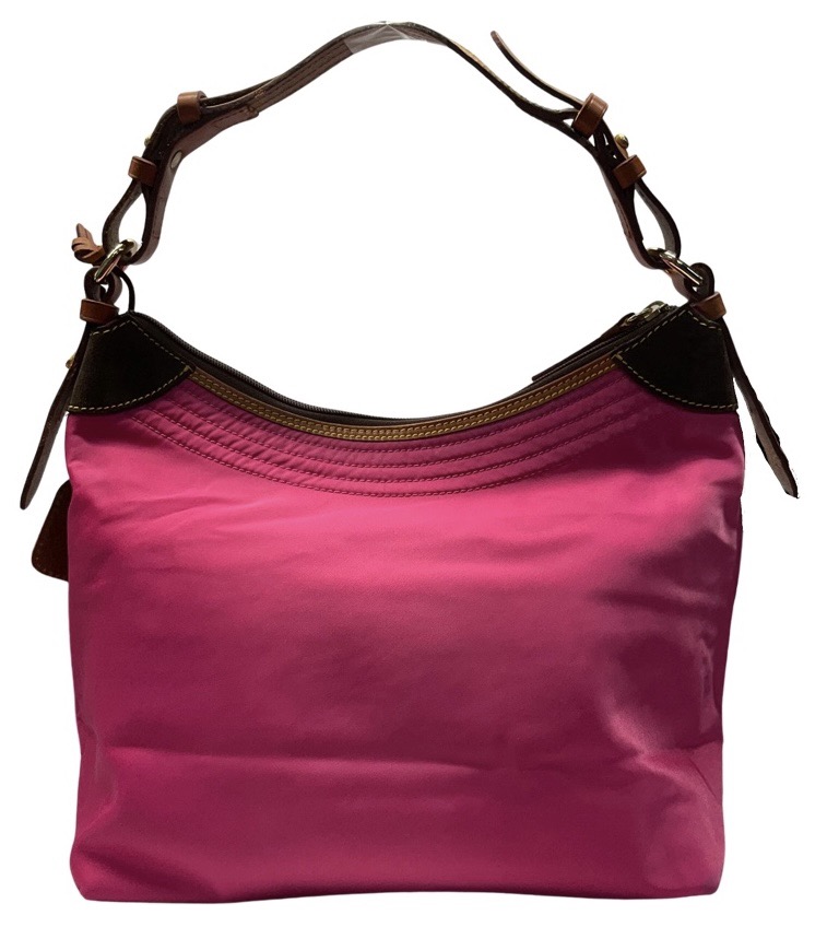 DOONEY BOURKE HANDBAG PURSE LARGE ERICA FW479 NYLON PINK HOBO TOTE BAG Good Buya
