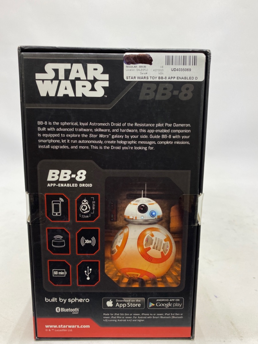 SPHERO STAR WARS BB8 APP ENABLED DROID R001 Like New Buya