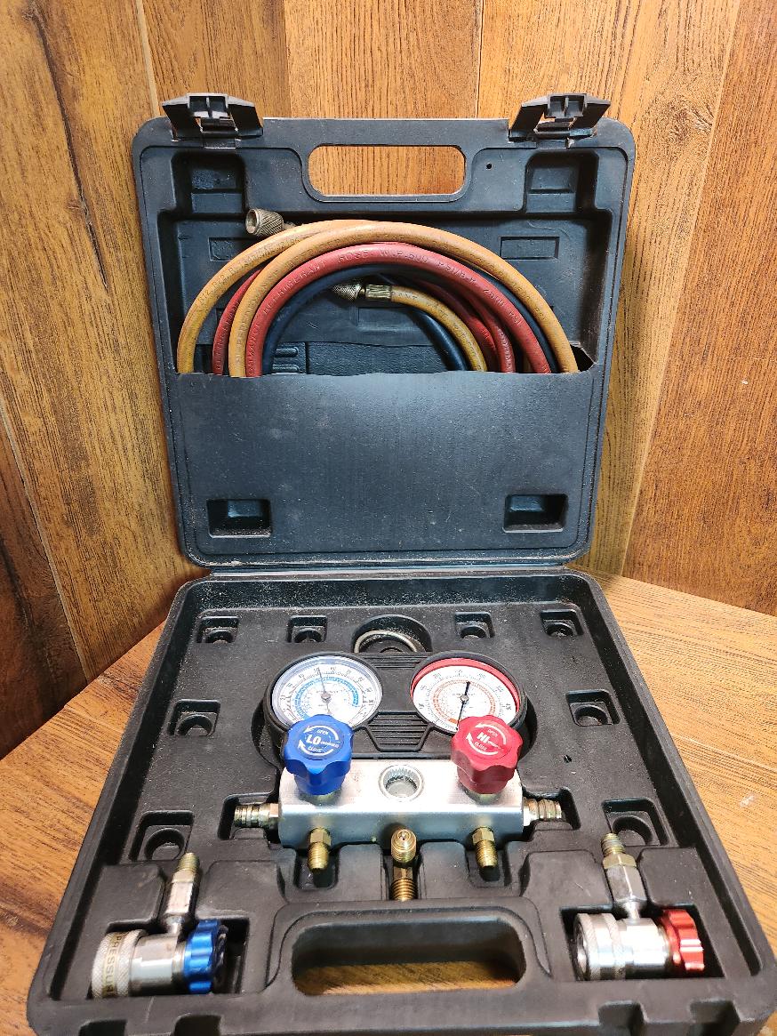 PITTSBURGH TOOLS R134A A/C MANIFOLD GAUGE SET *NOT TESTED* Acceptable