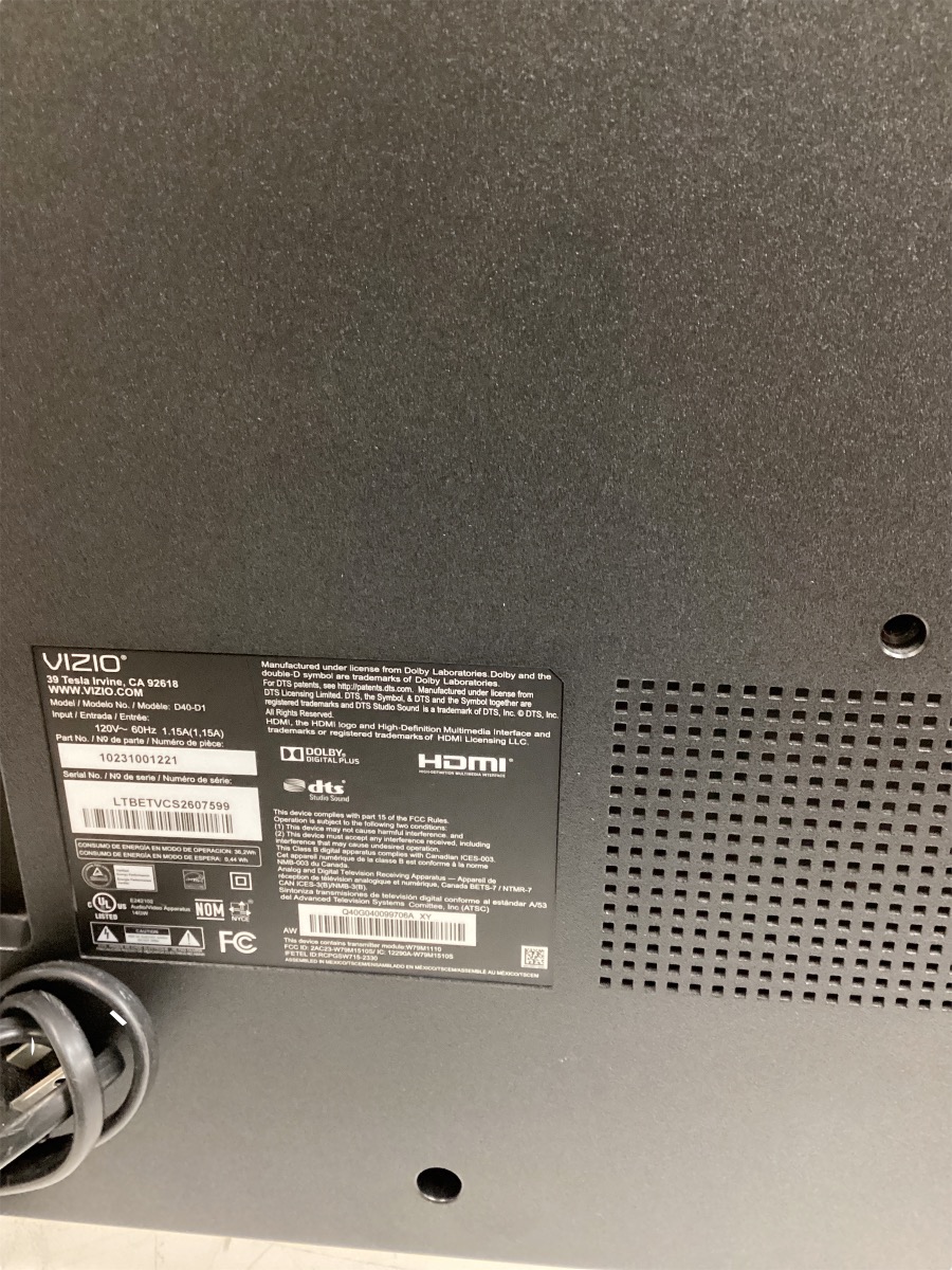 VIZIO D40D1 Like New Mr. Pawn AZNV
