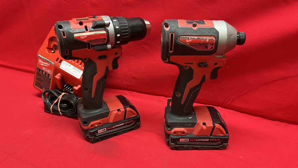 Milwaukee [280120 & 285020] 18V Drill/Impact Set w/ 2.0AH Battery