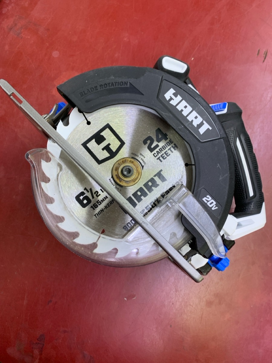HART TOOL HPCS01VN CIRCULAR SAW 6 1/2" 20V, BARE TOOL ONLY. Very Good