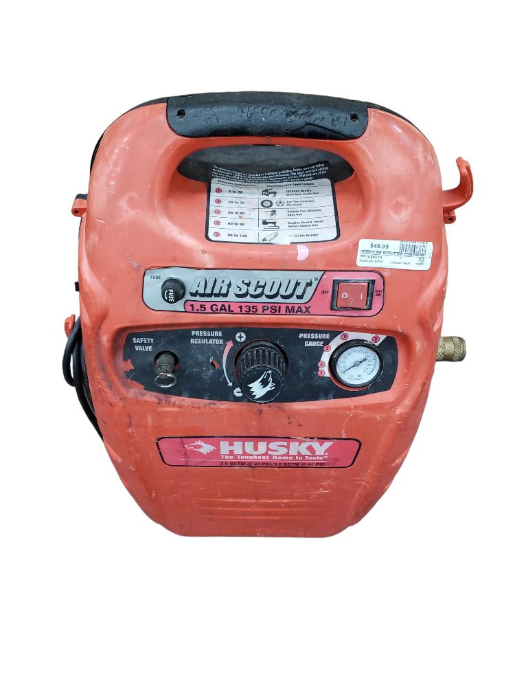 HUSKY,AIR SCOUT,AIR COMPRESSOR Acceptable Buya
